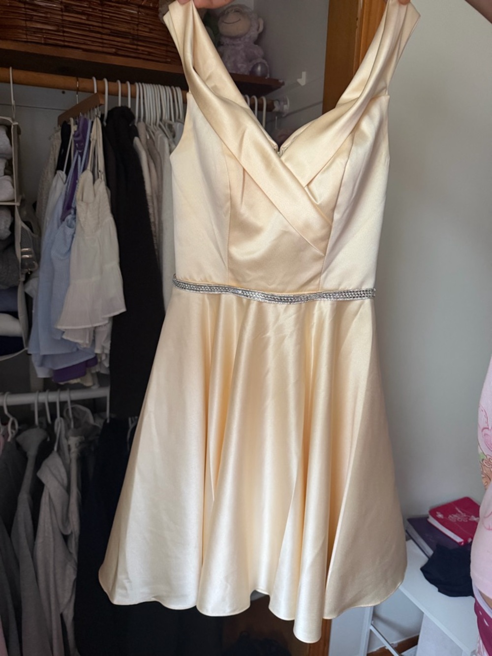Cinderella Divine Cream Satin Top - Small